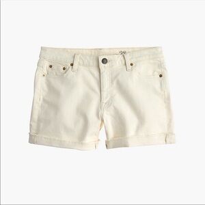 J. Crew Denim Shorts Ecru Wash Cream Size 26